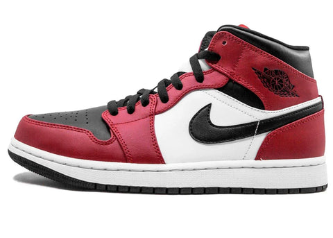 Nike Air Jordan 1 Mid Chicago Black Toe - ALPHET
