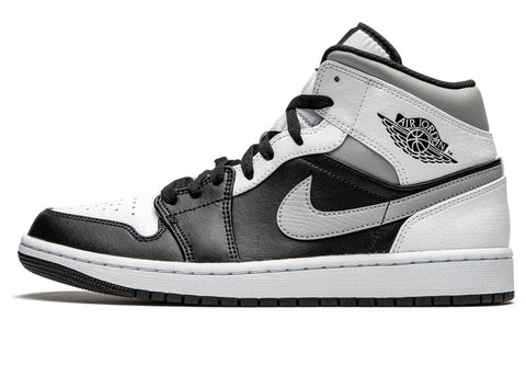 Nike Air Jordan 1 Mid White Shadow GS - ALPHET