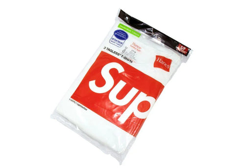 Supreme Hanes Tagless Tees (3 Pack) White - ALPHET