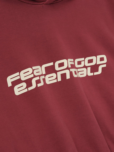 Fear of God Essentials Hoodie 90S Crimson