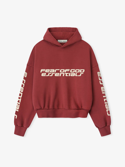 Fear of God Essentials Hoodie 90S Crimson