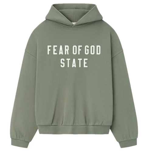 Fear of God Essentials 90s Hoodie Green
