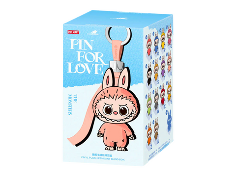 Pop Mart Labubu The Monsters Pin for Love Series Vinyl Plush Pendant (N-Z) לבובו אותיות