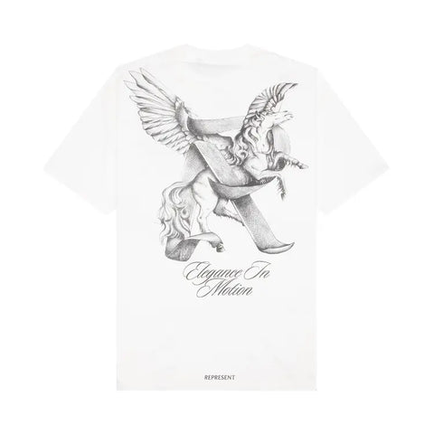 Represent Elegance in Motion T Shirt White
