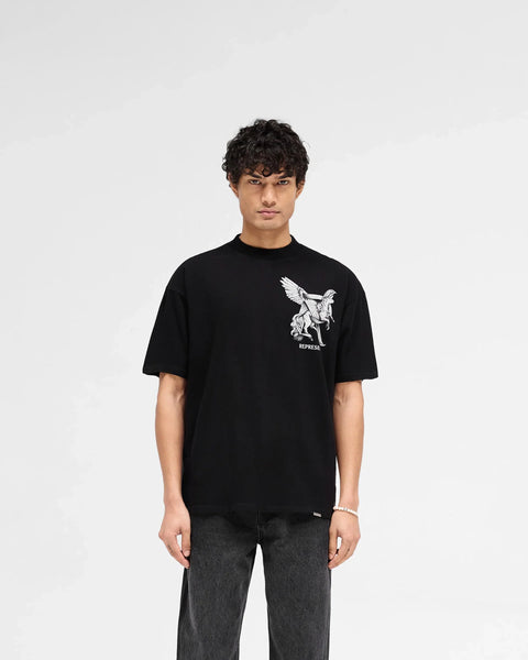 Represent Elegance in Motion T Shirt Black