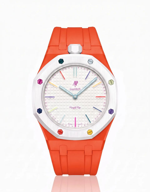 Swatch x Audemars Piguet AP Bioceramic Royal Pop Huit Blanc