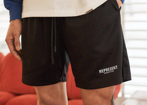 Represent Owners Club Mesh Shorts Black