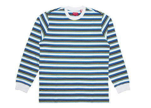 Supreme Multi Stripe L/S T-Shirt "SS18" - ALPHET