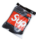 Supreme Hanes Socks Black (4 Pack) - ALPHET